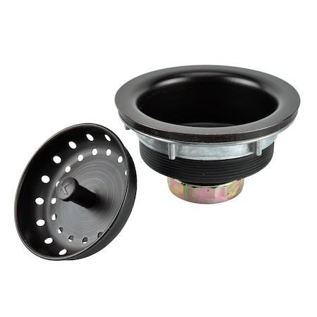 Keeney Mfg Sink Strainer with Fixed Post Basket, Venetian Bronze K5435VB